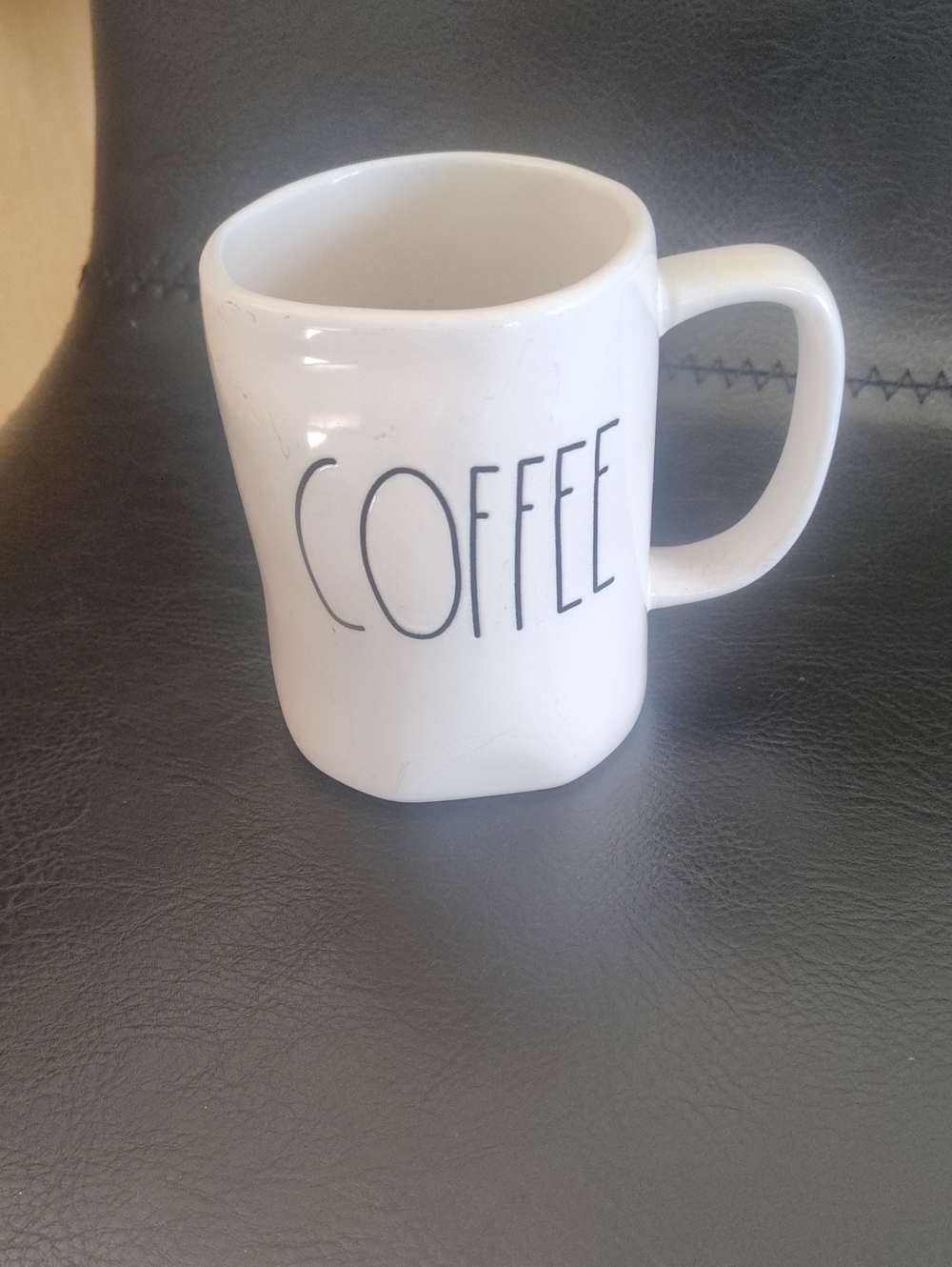 Rae Dunn "COFFEE" White Coffee Ceramic Mug